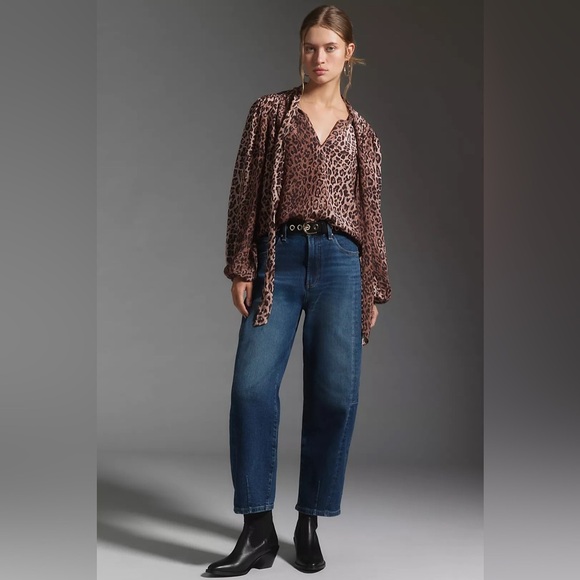 NWT! Anthropologie Pistola Eli High-Rise Barrel Jeans - Size 30 📢